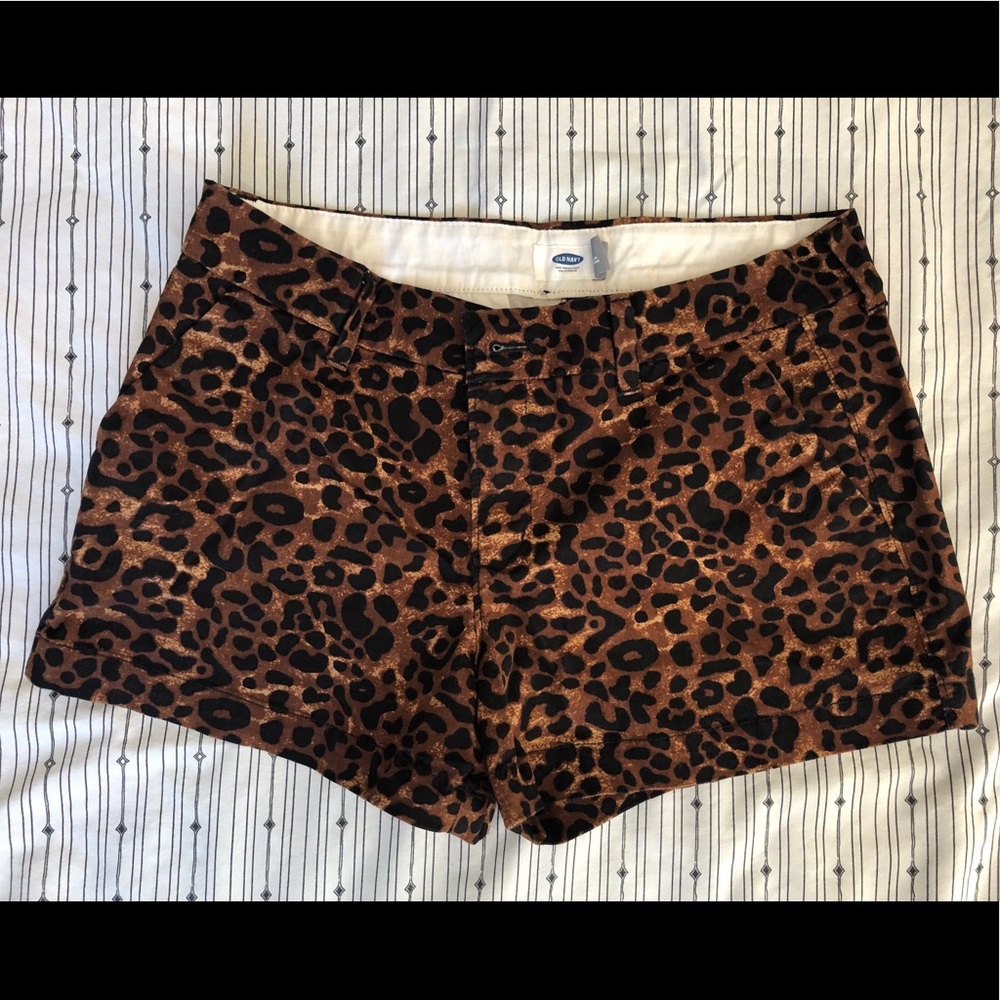 Leopard print Old Navy shorts
